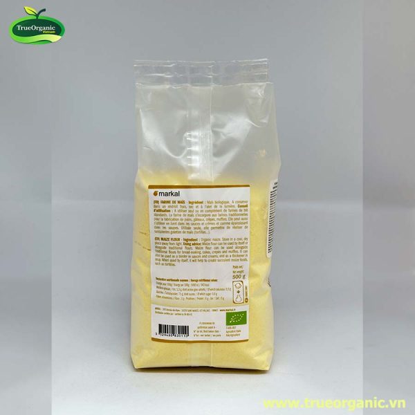 Bột bắp hữu cơ hạt mịn markal 500g