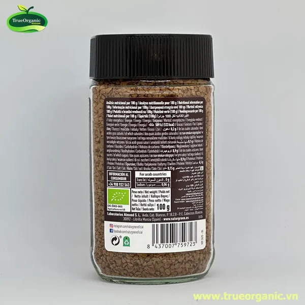 Cà phê hòa tan hữu cơ Nature Green 100g