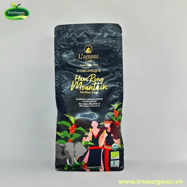 Cà phê hữu cơ rang xay l'amant 250g