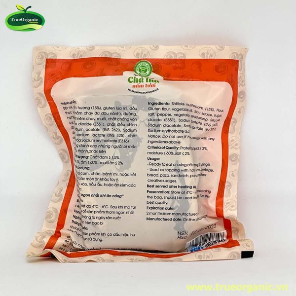 Chả lụa nấm tươi chay 250g