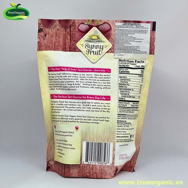 Cherry khô hữu cơ Sunny Fruit 100g