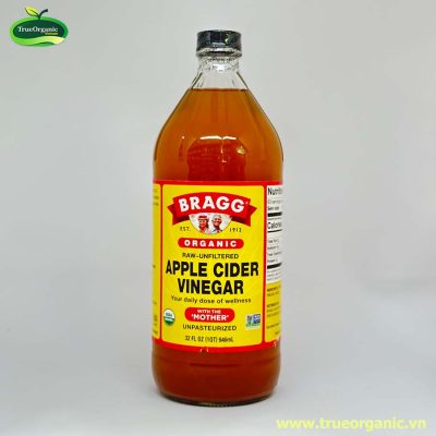 Giấm táo Bragg 946ml