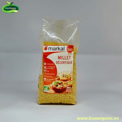 Hạt kê hữu cơ bóc vỏ Markal – 500g