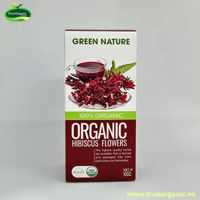 Hoa bụp giấm hữu cơ Green Nature 100g