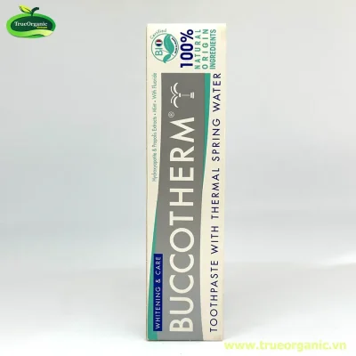 Kem đánh răng hữu cơ làm trắng răng vị bạc hà Buccotherm 75ml