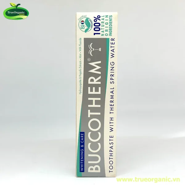 Kem đánh răng hữu cơ làm trắng răng vị bạc hà Buccotherm 75ml