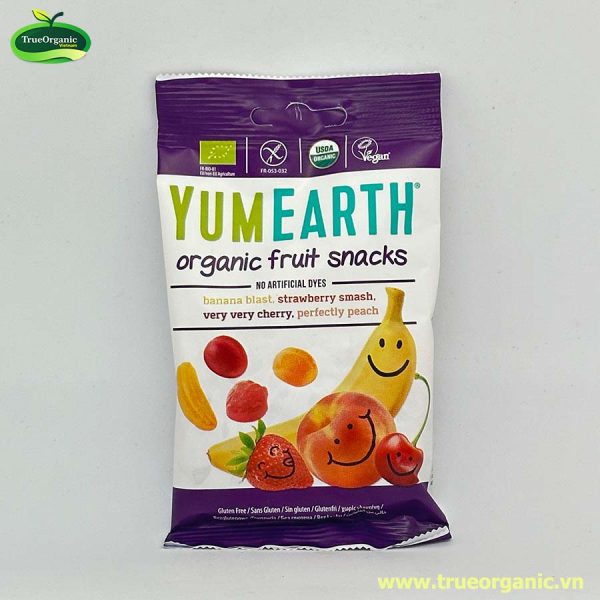 Kẹo dẻo vị trái cây hữu cơ Yumearth 50g