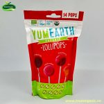 Kẹo mút hữu cơ vị trái cây Yumearth gói 14 chiếc