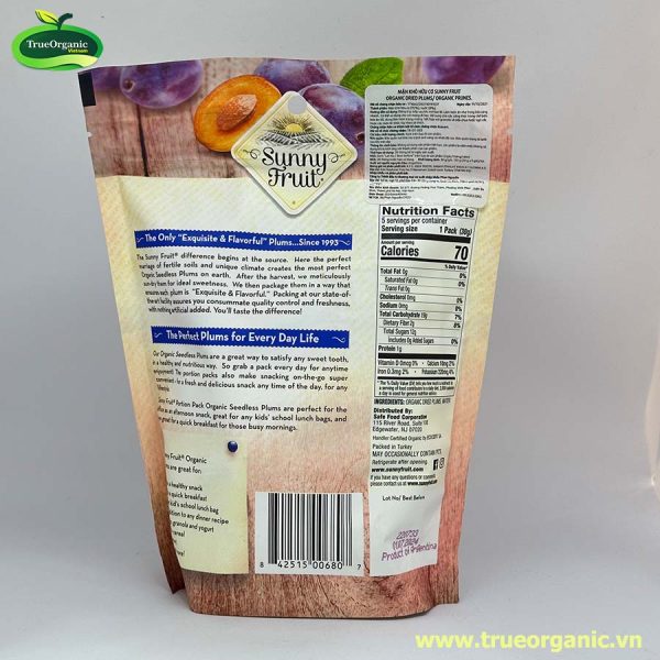 Mận khô hữu cơ Sunny Fruit 150g