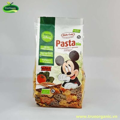 Nui rau củ hữu cơ hình chuột mickey Dalla Costa 300g