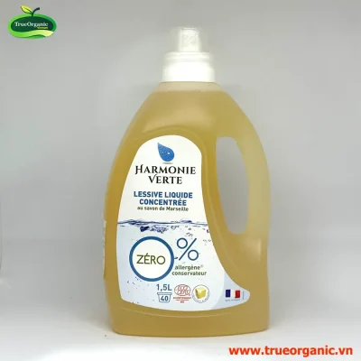 Nước giặt hữu cơ thông bạc hà Hamonie Verte 1,5l