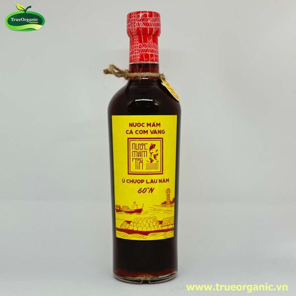 Nước mắm Tĩn cá cơm vàng 60n chai thủy tinh 500ml