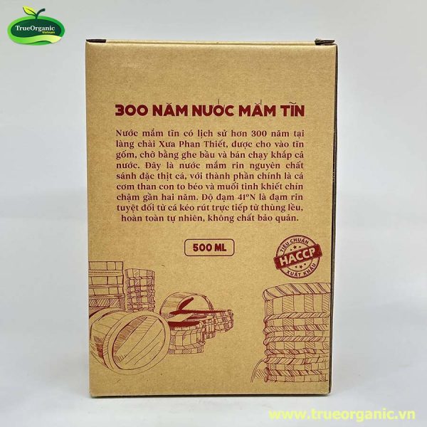 Nước mẵm Tĩn nhãn xưa bình gốm 41N 500ml