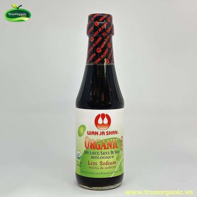 Nước tương ít muối hữu cơ Wan Ja Shan (soy sauce less sodium) 300ml