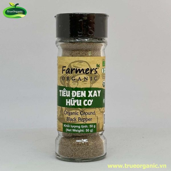 Tiêu đen xay hữu cơ Farmer 50g