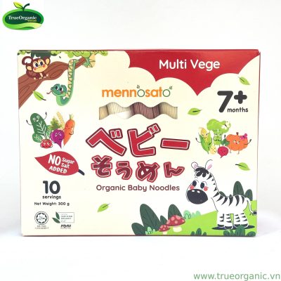 MÌ HỮU CƠ CHO BÉ VỊ HỖN HỢP RAU CỦ 300G – MEN NO SATO