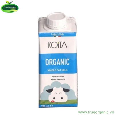 SỮA BÒ HỮU CƠ NGUYÊN KEM KOITA 200ML