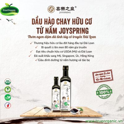 DẦU HÀO CHAY HỮU CƠ TỪ NẤM JOYSPRING 210ML