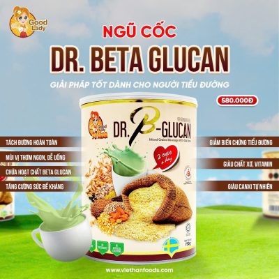 BỘT NGŨ CỐC DINH DƯỠNG 22+ DR.B-GLUCAN NUTRIMIX WHEAT GRASS 750G (NGƯỜI TIỂU ĐƯỜNG)