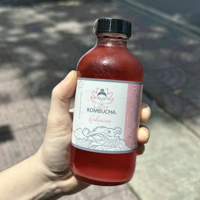 TRÀ LÊN MEN KOMBUCHA ATISO ĐỎ CHAI 250ML