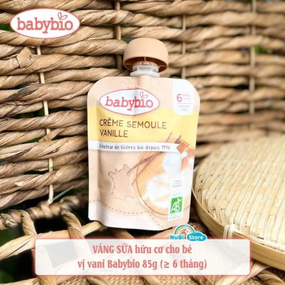 VÁNG SỮA HỮU CƠ VỊ VANI BABYBIO 85G